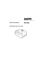 Sanyo RM-5090 Instruction Manual