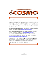 oCOSMO CE4001 User Manual