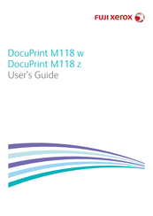 Fuji Xerox DocuPrint M118 w User Manual