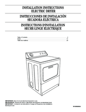 Whirlpool W10096895A Installation Instructions Manual