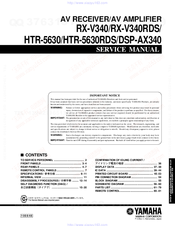 Yamaha RX-V340RDS Service Manual
