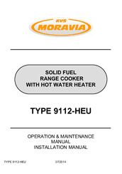 KVS MORAVIA 9112-HEU Operation And Maintenance Manual