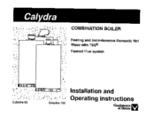 Chaffoteaux & Maury Calydra 100 Installation And Operation Instruction Manual