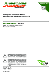 Ransomes HR3806 Safety And Operation Manual