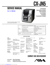 Sony CX-JN5 Service Manual