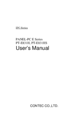 Contec PT-E831HS User Manual