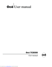 Oce TCS500 User Manual
