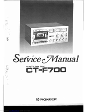 Pioneer CT-F700 Service Manual