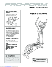 Pro-Form 380 Razor PFEVEL74008.0 User Manual