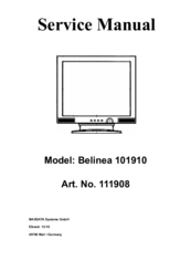 BELINEA 101910 Service Manual