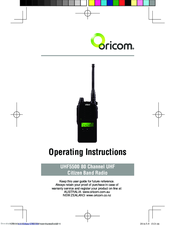 Oricom UHF5500 Operating Instructions Manual