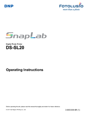 DNP DS-SL20 Operating Instructions Manual