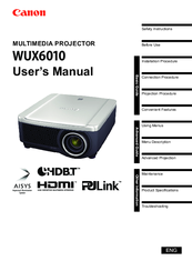 Canon WUX6010 User Manual