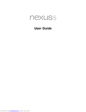 Google Nexus 5 User Manual