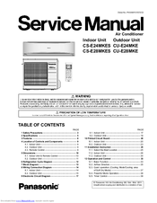 Panasonic CS-E28MKES Service Manual