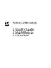 Hp Elitedesk 800 G2 Desktop Mini Maintenance And Service Manual Pdf Download Manualslib