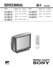 Sony KV-29K1K Service Manual