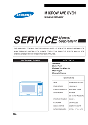 Samsung MR5483W Service Manual
