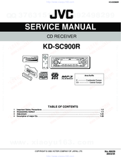 JVC KD-SC900R Service Manual