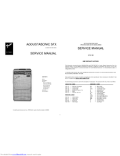 Fender Acoustasonic Sfx Manuals Manualslib