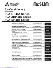 Mitsubishi Electric Mr. Slim PLA-ZRP BA Series Operation Manual