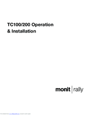 Monit Rally TC200 Operation & Installation