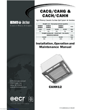 EMI CAHG24 Installation, Operation And Maintenance Manual