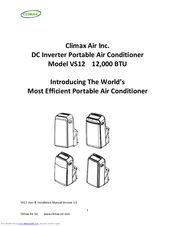 Climax VS12 User & Installation Manual
