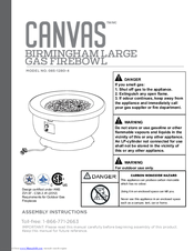 CANVAS BIRMINGHAM 085-1280-4 Assembly Instructions Manual