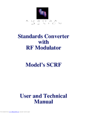 Aurora Design SCRF User And Technical Manual
