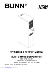 Bunn H5M Operating & Service Manual