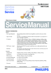 Philips HR7772/00 Service Manual