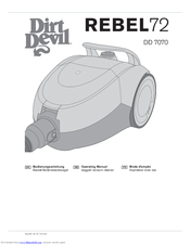 Dirt Devil REBEL 72 Operating Manual