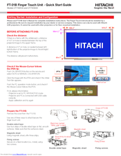 Hitachi FT-01B Quick Start Manual