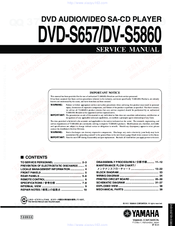 Yamaha DV-S5860 Service Manual