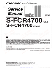 Pioneer S-FCR4700 Service Manual
