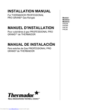 Thermador PRG36 Installation Instructions Manual