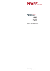 Pfaff powerLine 2596 Setup Instructions
