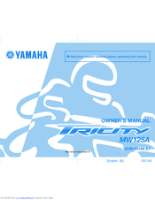 Yamaha TRICITY 2014 Owner's Manual