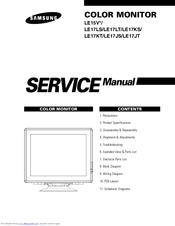 Samsung LE17JT Service Manual