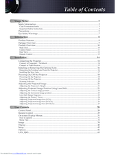 Optoma X605 User Manual Manual