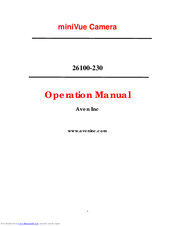 Aven 26100-230 Operation Manual