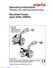 Agria 3400KL Operating Instructions Manual