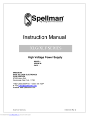 Spellman XLG SERIES Instruction Manual