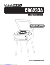 Crosley Dansette II Bermuda CR6233A Instruction Manual