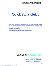 Alcatel One Touch Premiere Quick Start Manual
