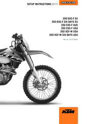 KTM 350 EXC-F SIX DAYS EU 2014 Setup Instructions