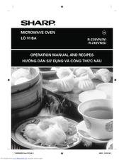 Sharp R-249VN Operation Manual And Recipes