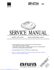 Aiwa XP-V714 Service Manual