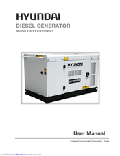 Hyundai DHY12000SEV2 User Manual